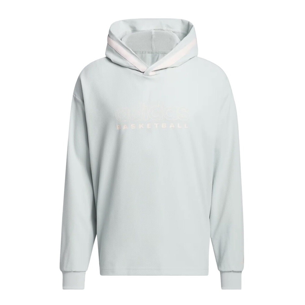 Adidas Select WV Hoody‎ Basketball Sweatshirt Long Sleeve Men's M Wonder Silver